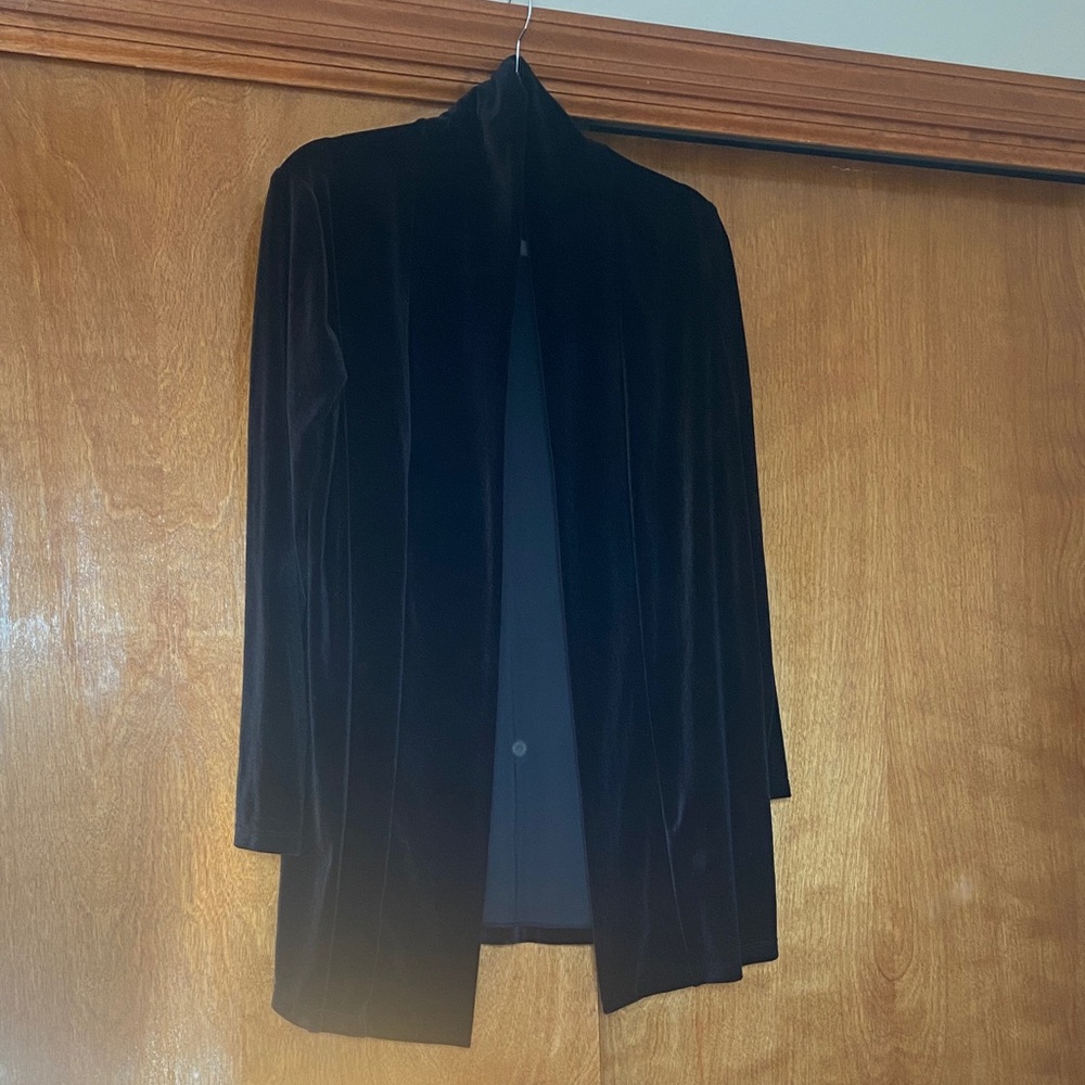 Notations Black Velvet Women's Blazer